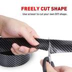 2M Carbon Fiber Door Sill Plate Scuff Cover for
