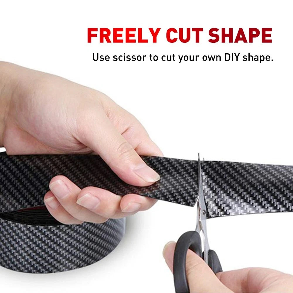 2M Carbon Fiber Door Sill Plate Scuff Cover for