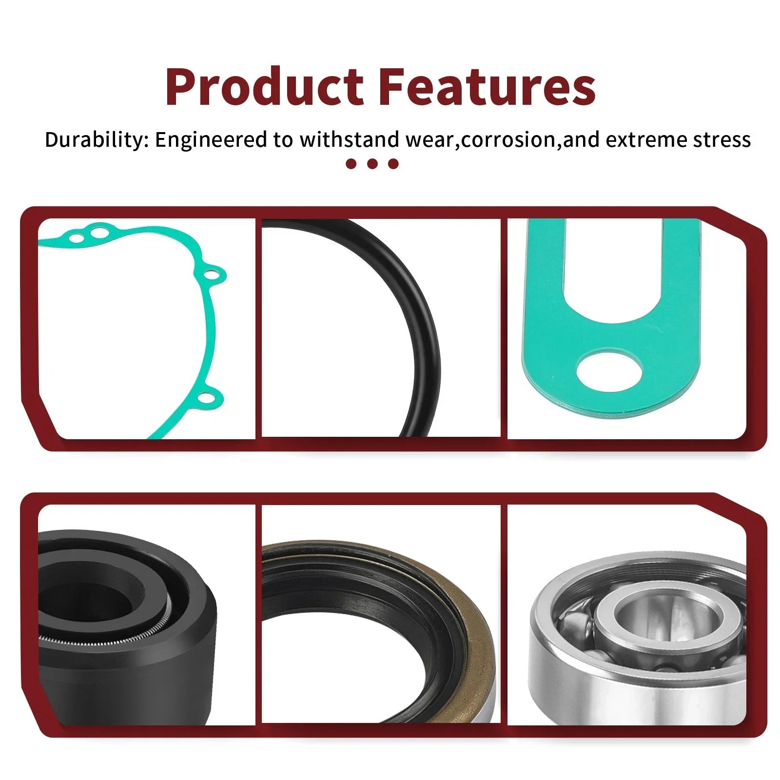 Water Pump Rebuild Kit Gasket Bearing Seal for Kawasaki KX80 KX60 (1985–2003)