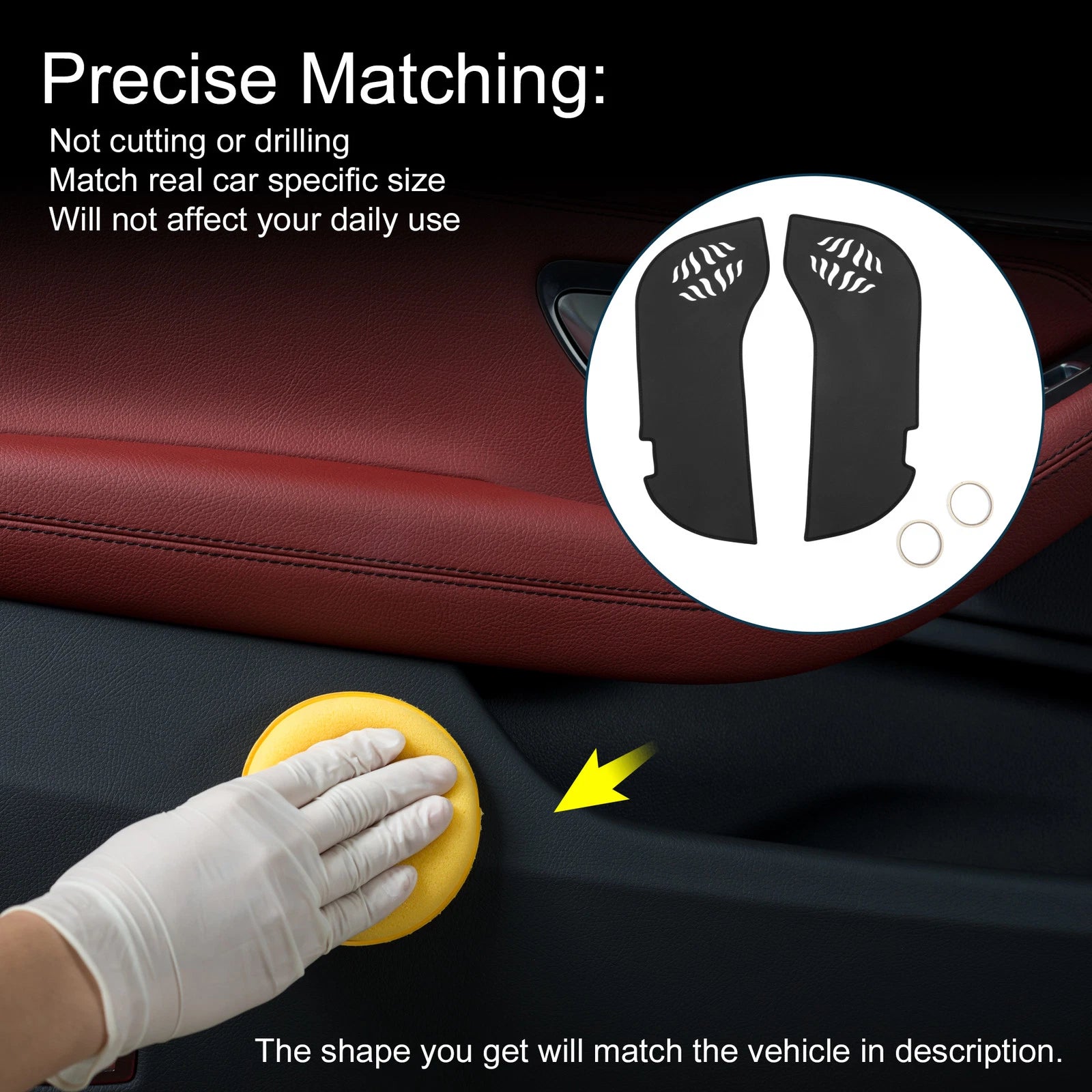 Set of 1 Car Door Anti Kick Pad Sticker Protector for Honda Alfa (2023)