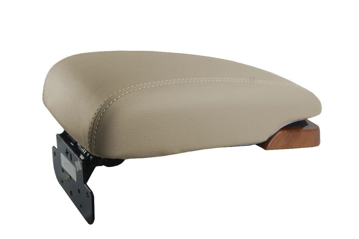 Leather Console Lid Pull Over Cover for Kia Amanti (2004–2006) Beige