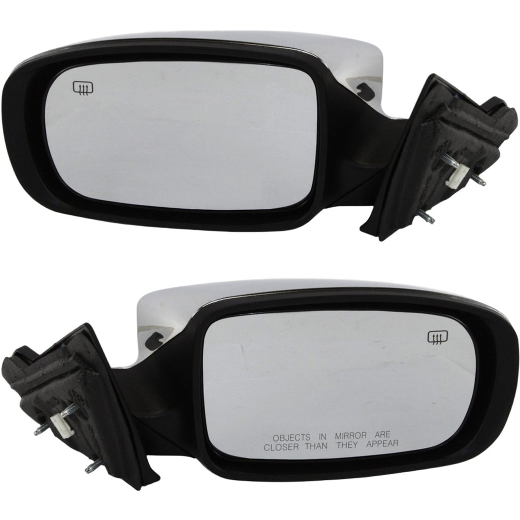 Set of 2 Heated Chrome Power Mirrors for Chrysler 200 (2011–2014)