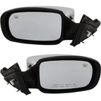 Set of 2 Heated Chrome Power Mirrors for Chrysler 200 (2011–2014)
