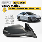 Side Mirror for Chevy Malibu (2016–2021) W/BSD, Turn Signal, Heated, 12 Pins