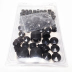 Black Bolt Toppers Caps for Harley Davidson Softail Twin Cam (2000–2006)