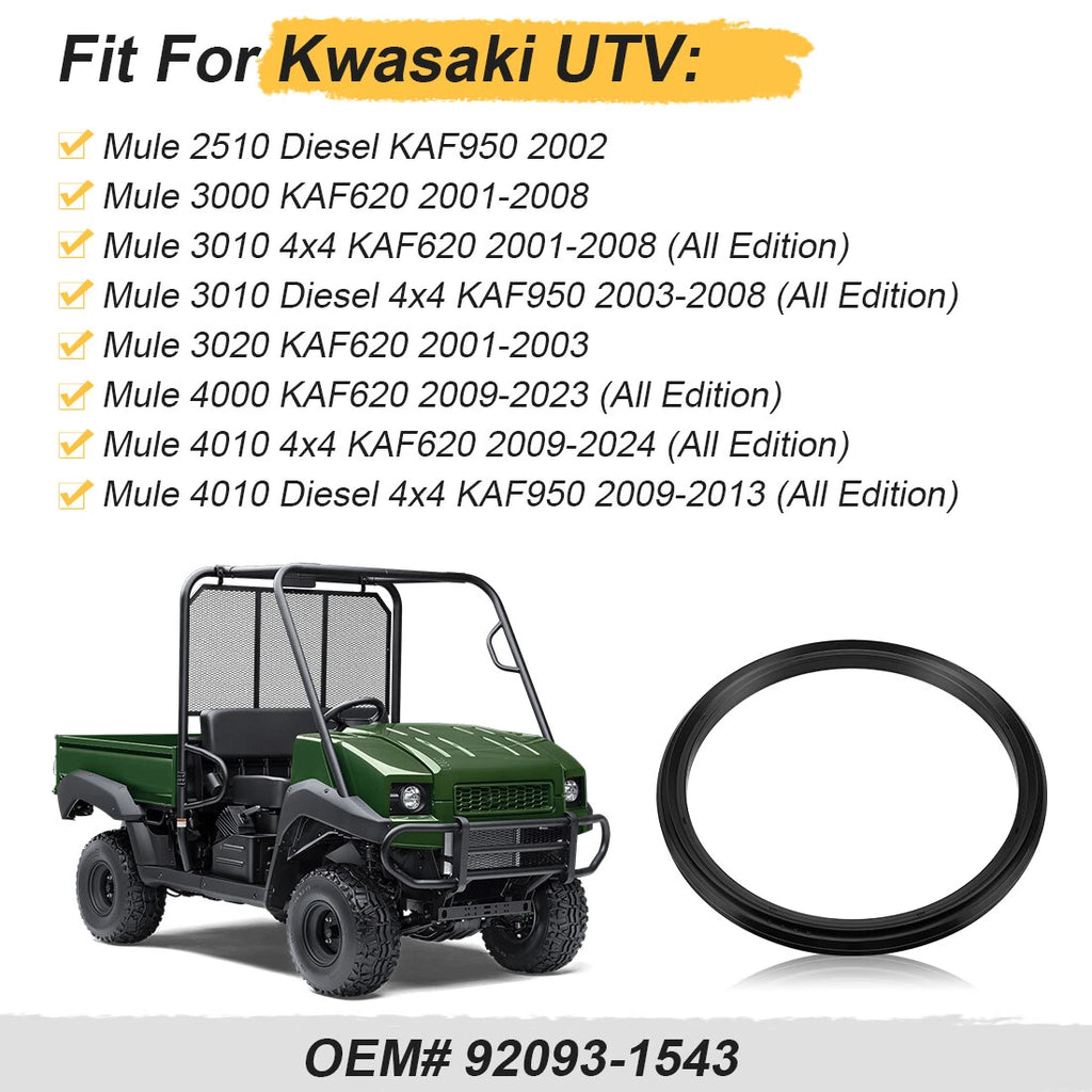Brake Drum Seal 92093-1543 for Kawasaki Mule 3020 KAF620F (2001–2003)