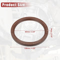 2 x Engine Crankshaft Seals for Lexus ES350 (2007-2023) Rubber