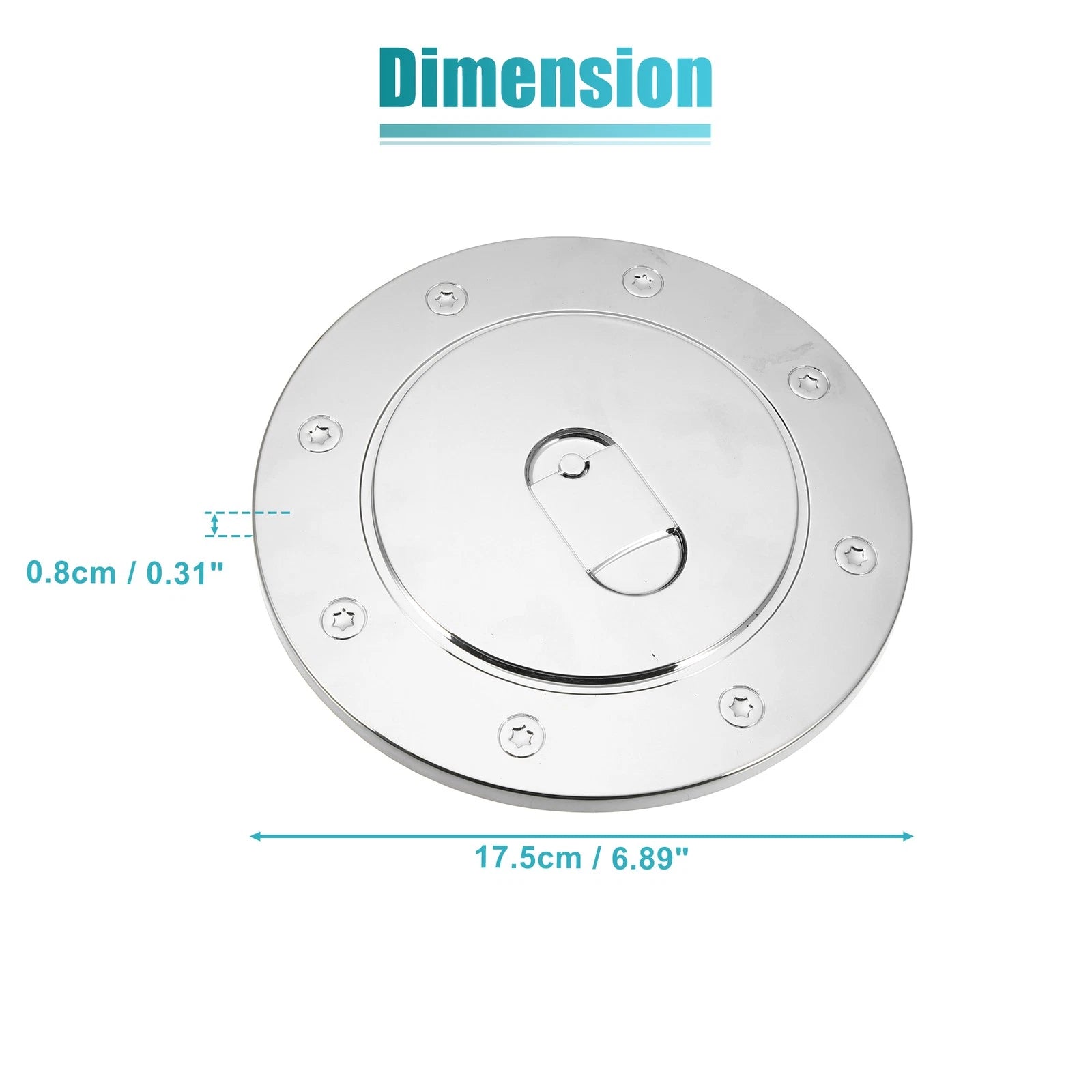 Chrome Plated Fuel Tank Filler Cap Cover for Toyota Tundra (2007–2021)