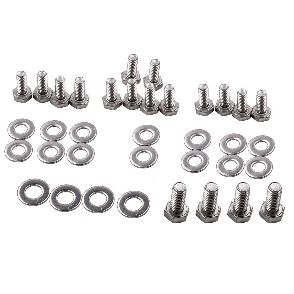 Stainless Engine Stud/Bolt Kit for Chevy Small Block (SBC 283-400)