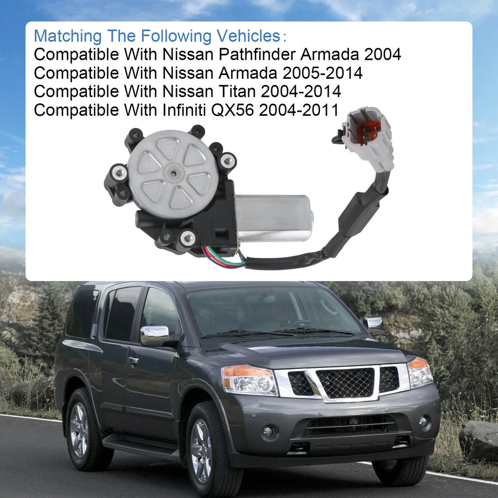 Front Right Window Lift Motor for Nissan Titan Armada (2004-2019)