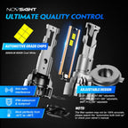 2X Canbus 9003 H4 LED Headlight Bulbs for High-Low Beam (6500K White)