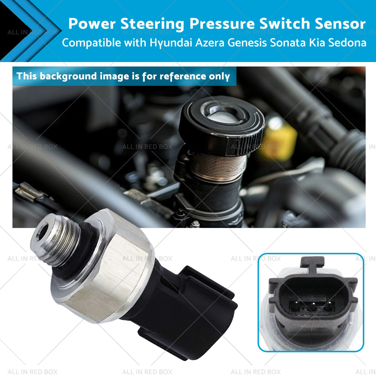 Power Steering Pressure Switch Sensor for Hyundai Azera Genesis Sonata (2006–2019)