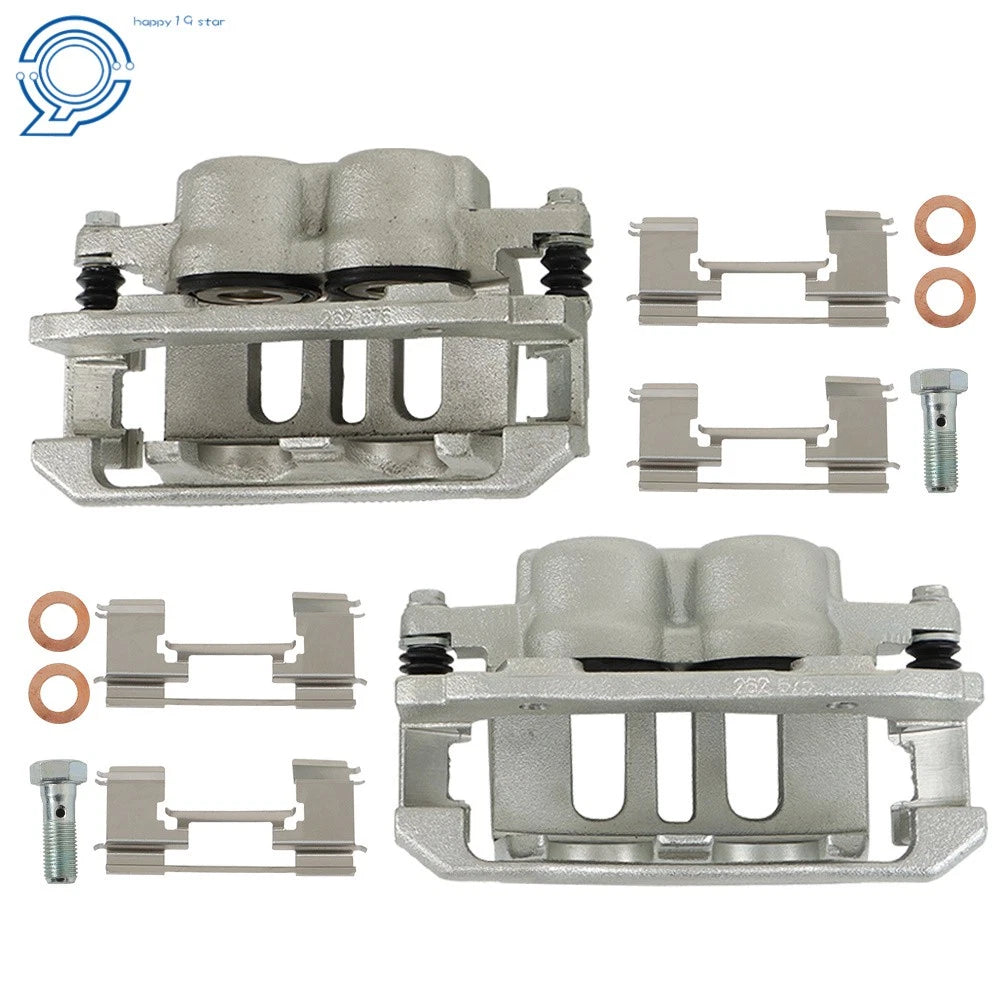 Set of 2 Front Brake Calipers with Bracket for Mercury Ford Lincoln Town Car (2003–2011)
