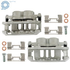Set of 2 Front Brake Calipers with Bracket for Mercury Ford Lincoln Town Car (2003–2011)