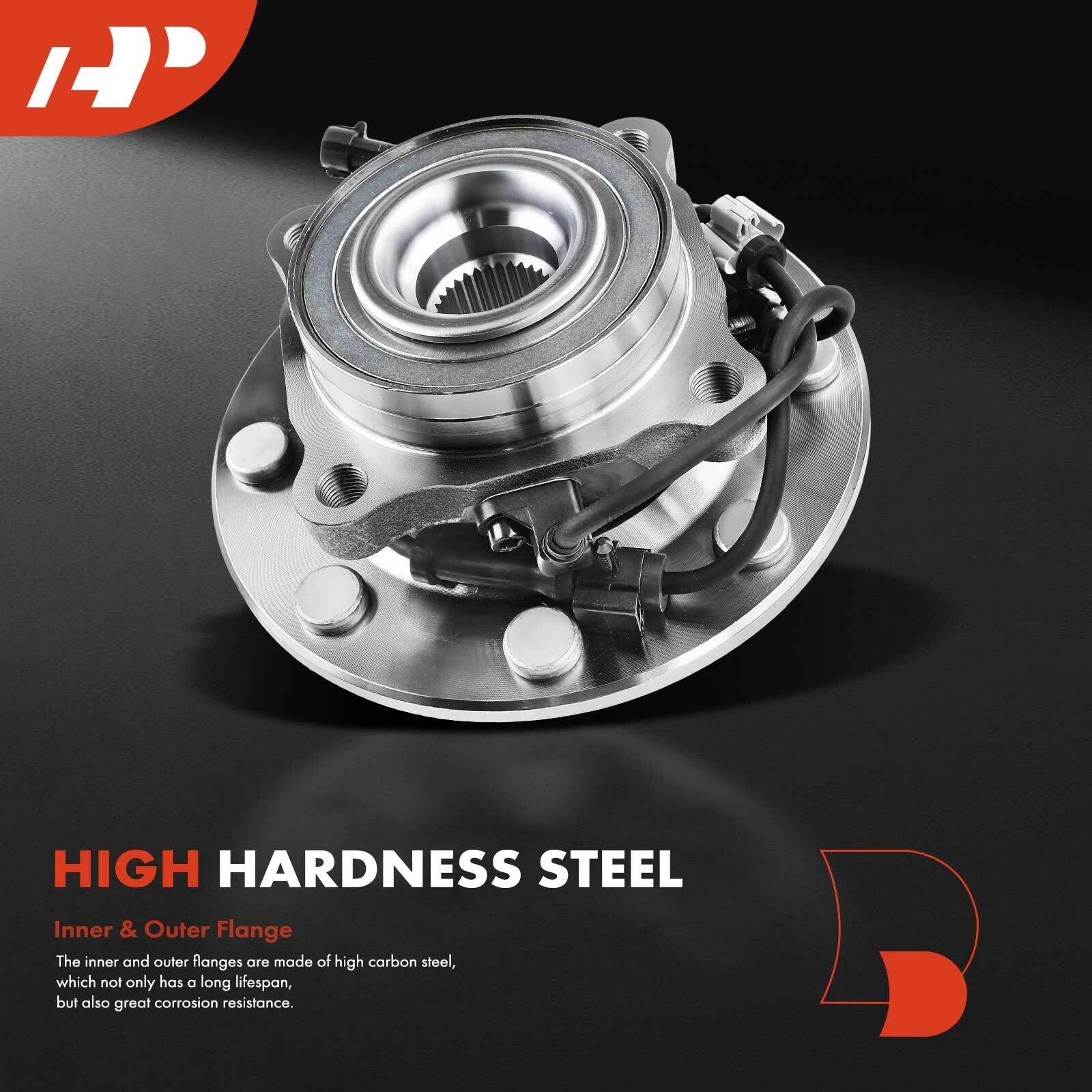 2X Front Wheel Hub & Bearing Assembly for Chevy Silverado 1500 (2005)