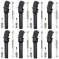Set of 8 Bosch Platinum Spark Plugs & Denso Ignition Coil Boot Kit for F150 F250 (2004–2008)