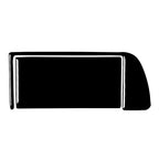 Set of 2 Black Driver Door Storage Panel Cover Trim for BMW 3 Series E36 (1994–1996)