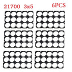 Set of 6 Battery Holders for 21700 Batteries
