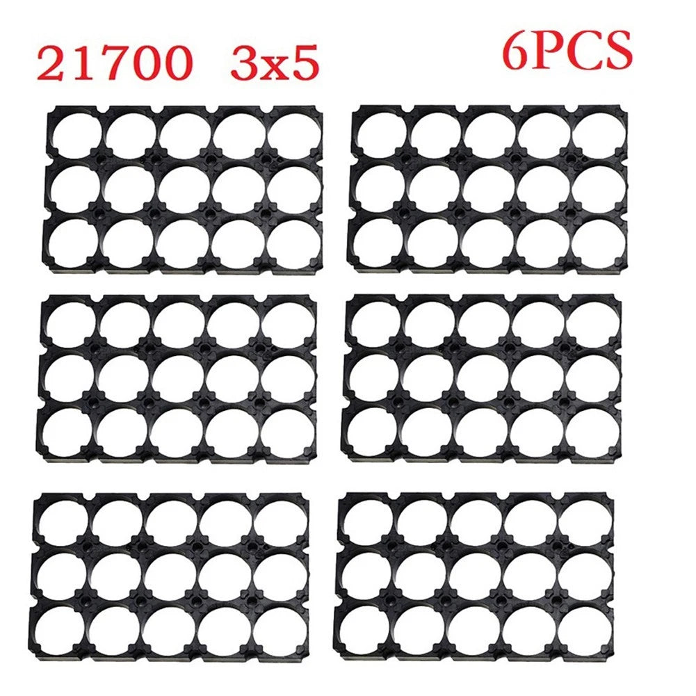 Set of 6 Battery Holders for 21700 Batteries