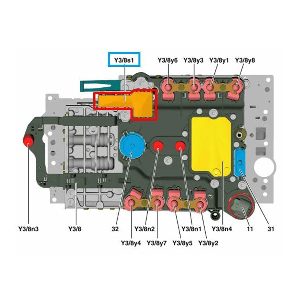 Transmission Control Module Sensor Y3/8s1 for Mercedes-Benz 722.9 (2005–2010)