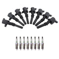 Set of 8 NGK Ignition Coils & Platinum Spark Plugs for Ford Explorer F-150 F-250 Mustang V8
