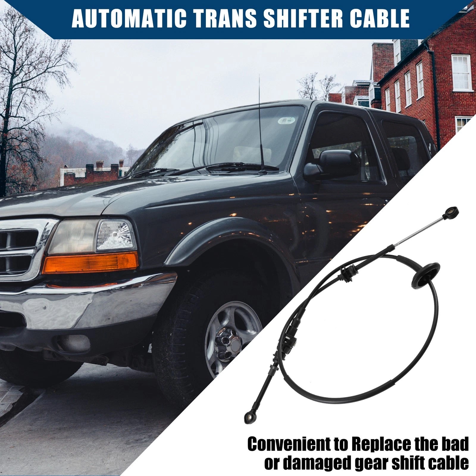 Auto Transmission Shift Cable F5TZ-7E395-A for Ford F150 F250 F350 (1997–2004)