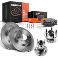 Rear Disc Rotors & Pads Set for Chevy Cobalt (2005–2008)