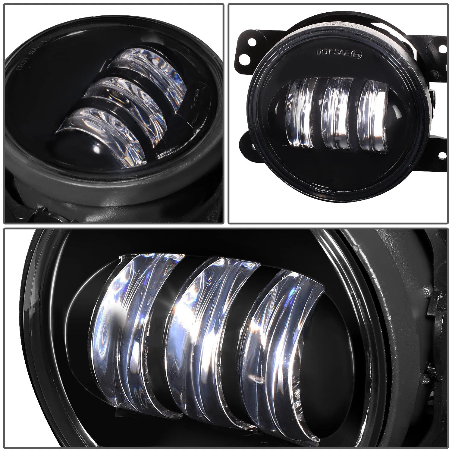 LED Projector Fog Lights for Jeep Wrangler JK Grand Cherokee (2007–2018)