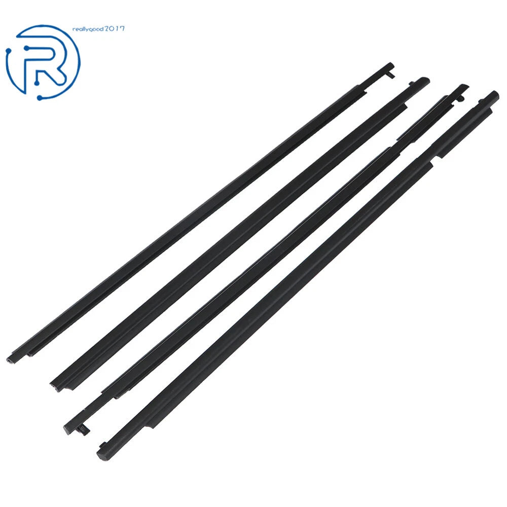 Set of 4 Outer Molded Black Window Weatherstrip Seal Belt for Toyota RAV4 (2006–2008)