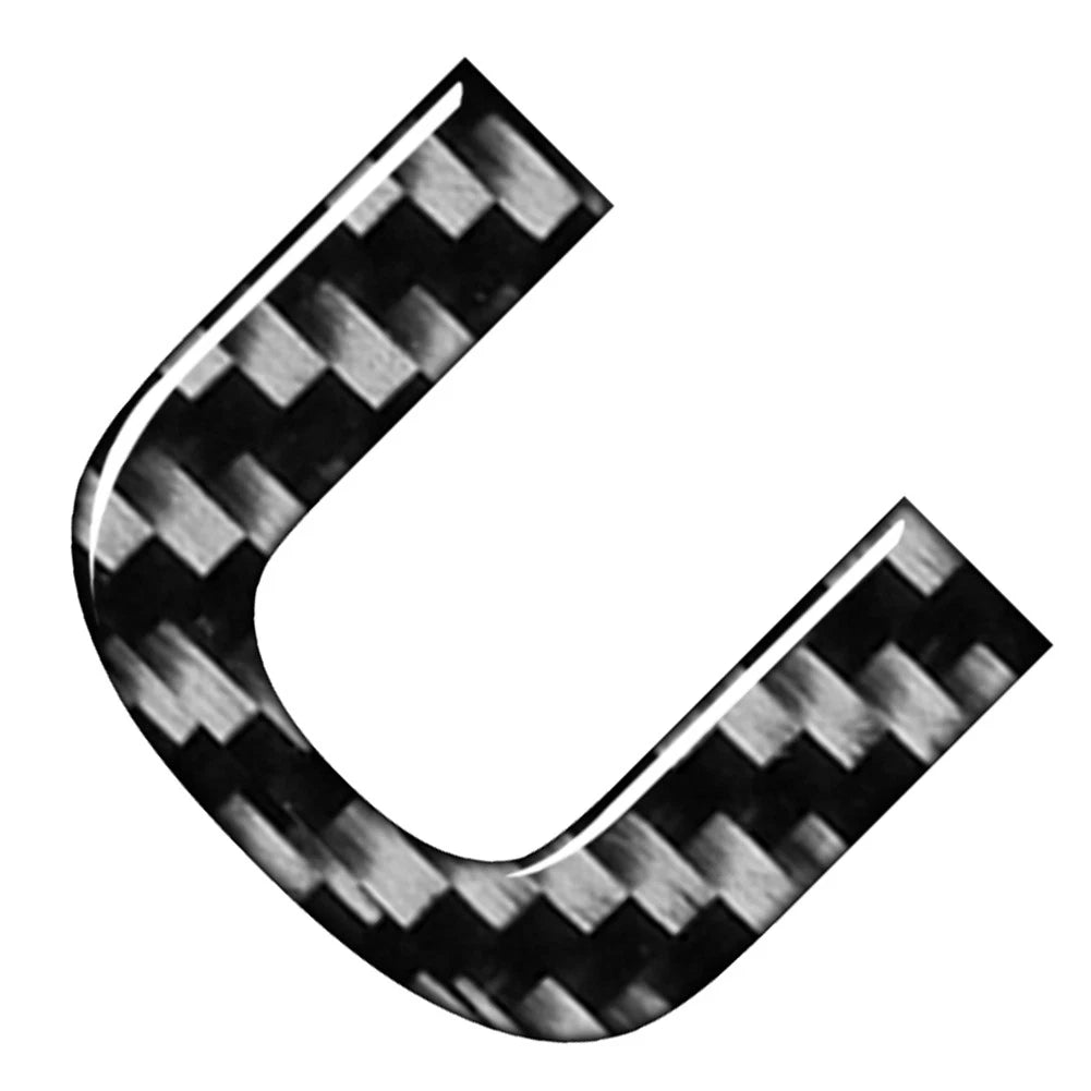 Car Badge Emblem Alphabet Letter Decals Stickers for
