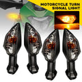Set of 4 Smoke Len Amber Turn Signal Lights for Kawasaki Z125 Z250 Z650 (2017–2023)