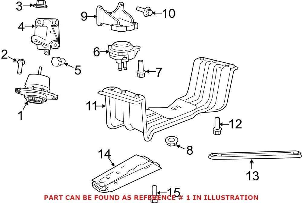 Engine Mount for Dodge (68252518AA)