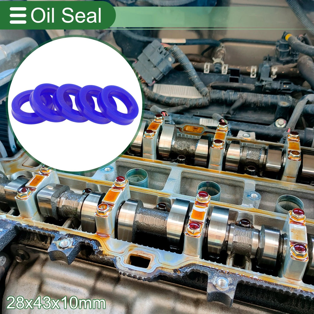 Set of 5 Oil Seal Rotary Shaft Seal 28x43x10mm High Pressure for Various Models