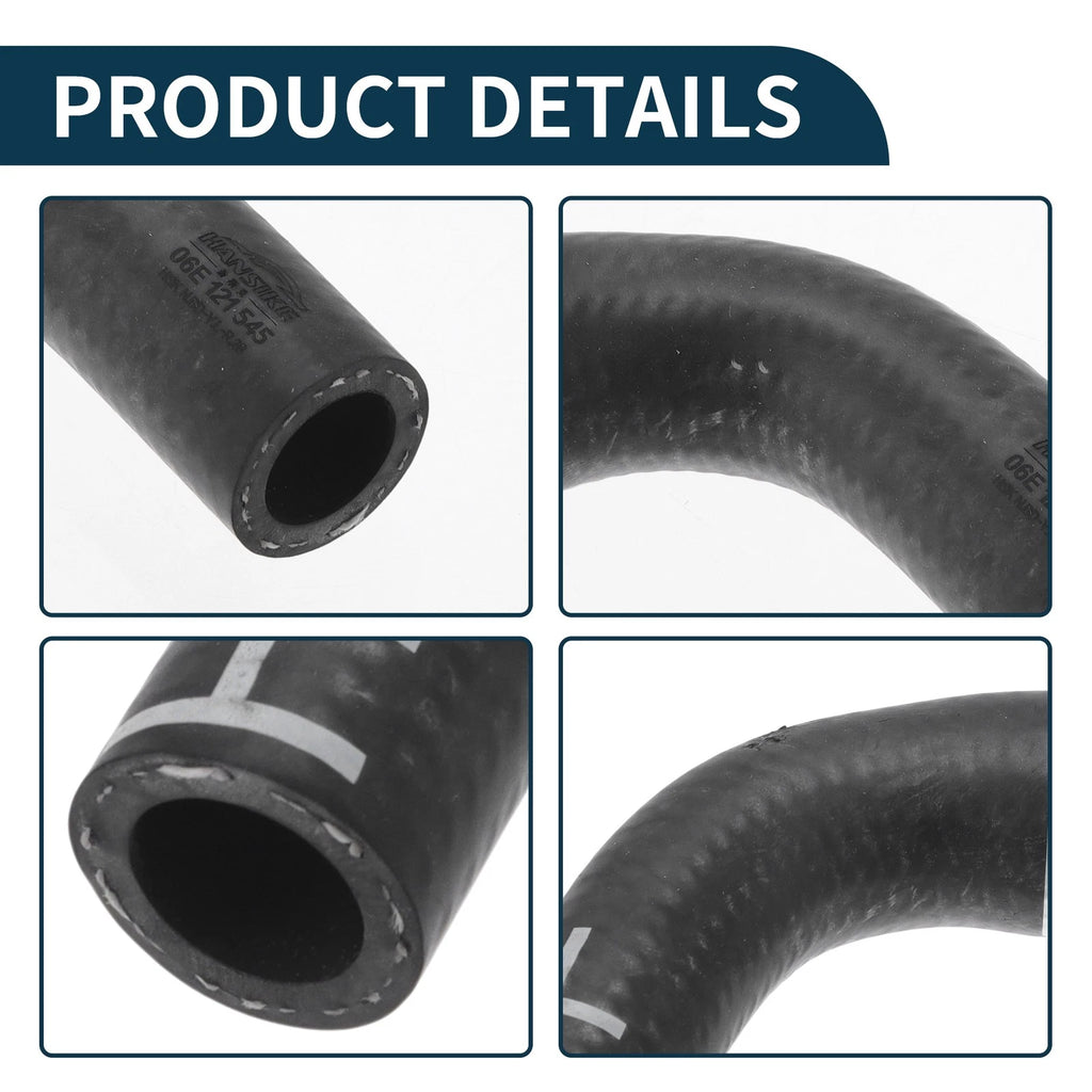 Radiator Hose Coolant Pipe for Audi A6 Quattro 3.0L V6 (2005–2011) No. 06E121545 Rubber