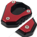 CNC Red Foot Stand Side Extension Plate for Kawasaki Ninja 400 (2018–2023)