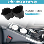 Center Console Cup Holder Organizer for Buick Envision (2021–2023) TPE Black
