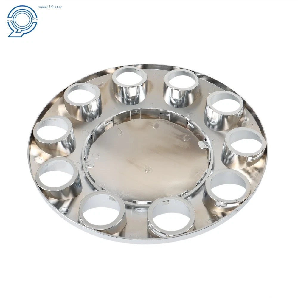 Set of 2 Chrome Wheel Center Caps for Front Axle