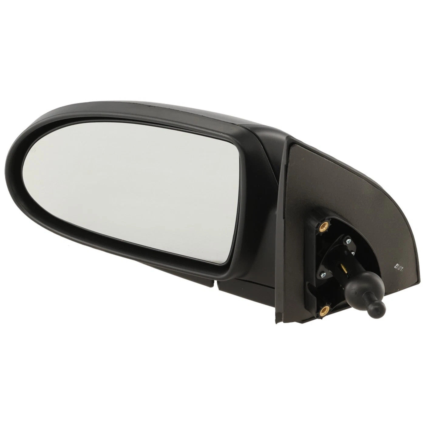 Set of 2 Textured Black Side Mirrors for Hyundai Accent (2007)