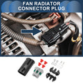 2 Pin Fan Radiator Connector Plug for Toyota 