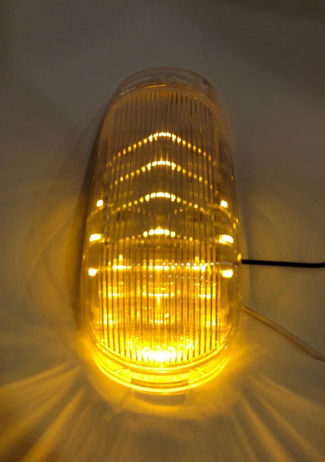 Cab Light Amber LED Clear Lens Chrome Housing for Jeep Wrangler (1997–2006)