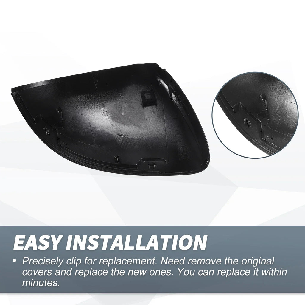 Rearview Mirror Cover Cap Gloss Black for Mercedes-Benz C S-Class (2022-2023)