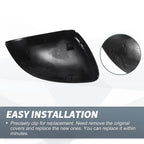 Rearview Mirror Cover Cap Gloss Black for Mercedes-Benz C S-Class (2022-2023)