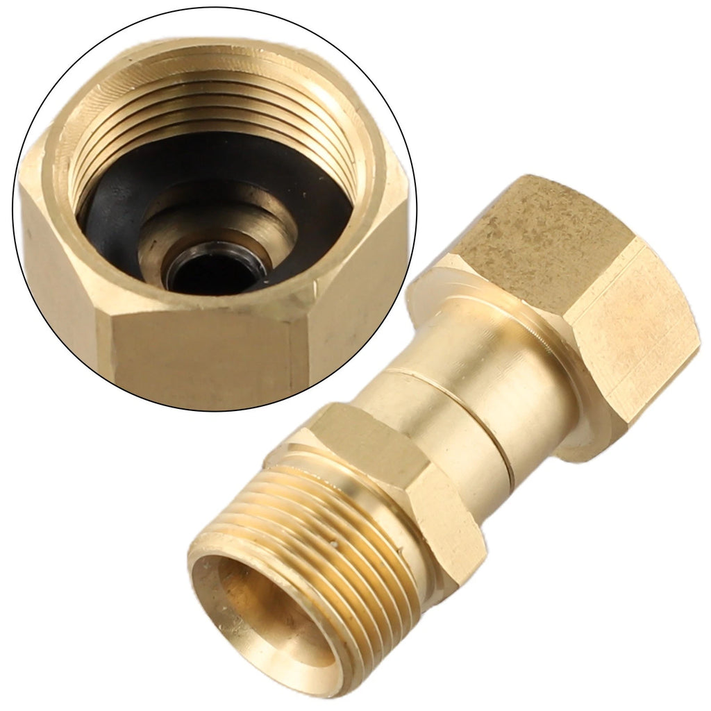 M22 Thread High Pressure Washer Swivel Joint Connector Adapter Fitting