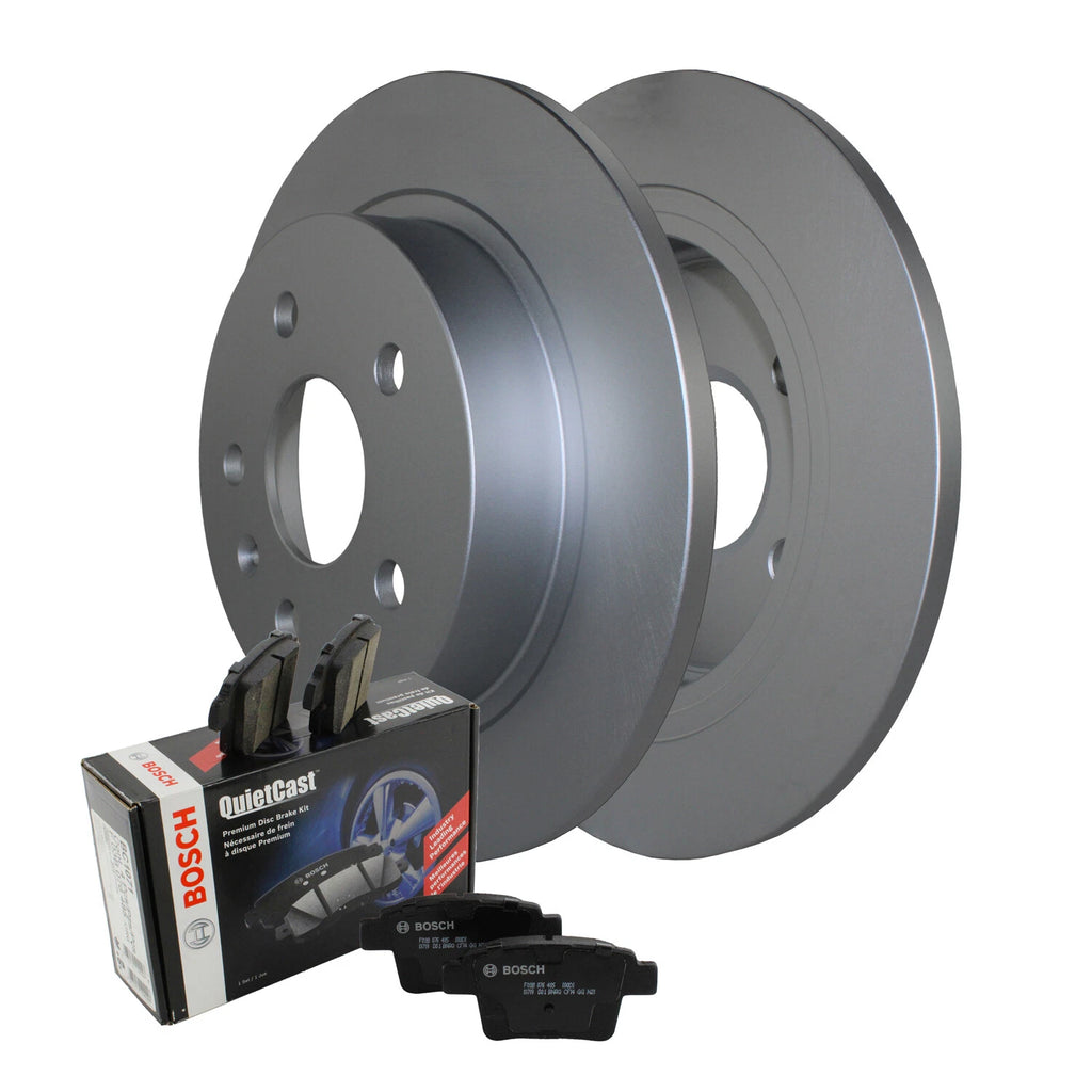 Rear Brake Kit Set of 4 for Regal Malibu (2014–2020) - 292mm Solid Rotors, Bosch Ceramic Pads