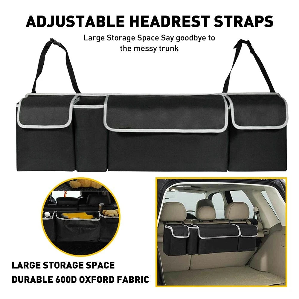 Trunk Cargo Storage Organizer Bag Hook for Universal Cars (2010–2023)