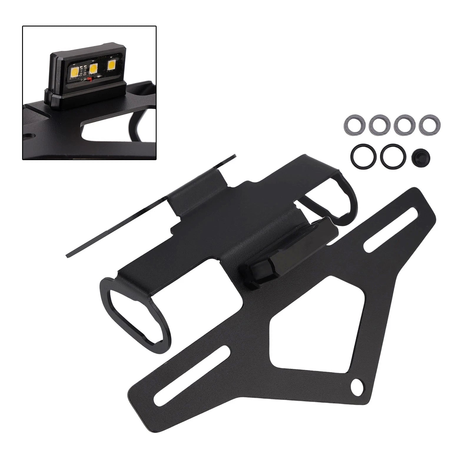 License Plate Holder Frame for Kawasaki Z900 (2025) - Black