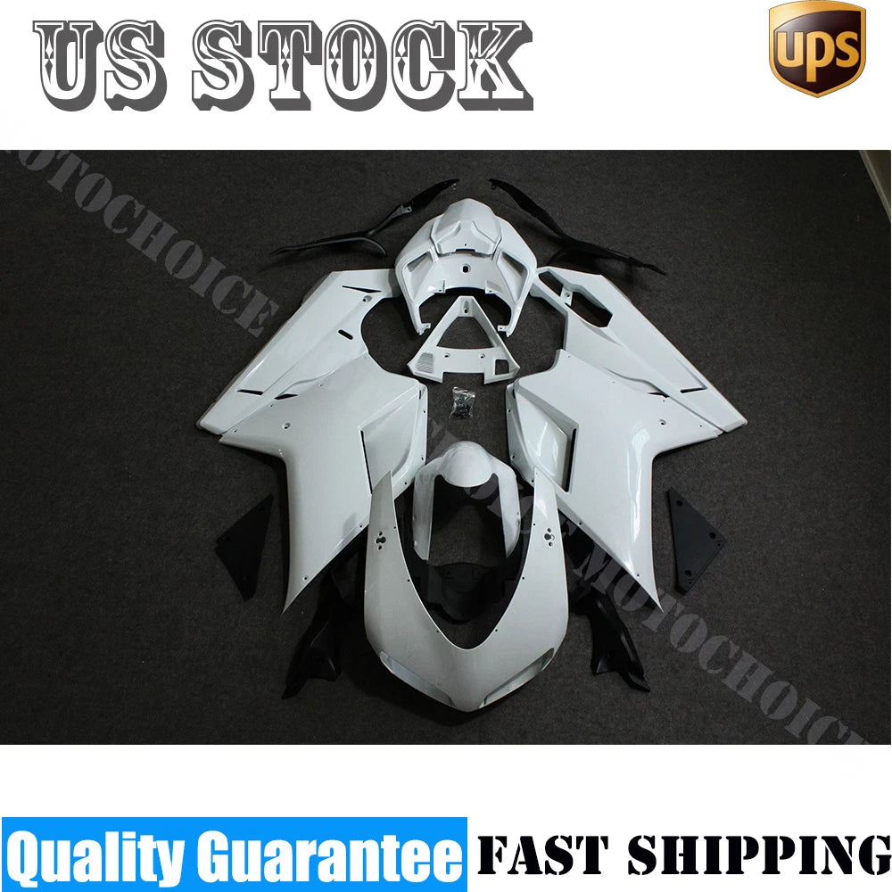Unpainted ABS Injection Fairing Mold Kit for Ducati 848/1098/1198 (2007–2012)