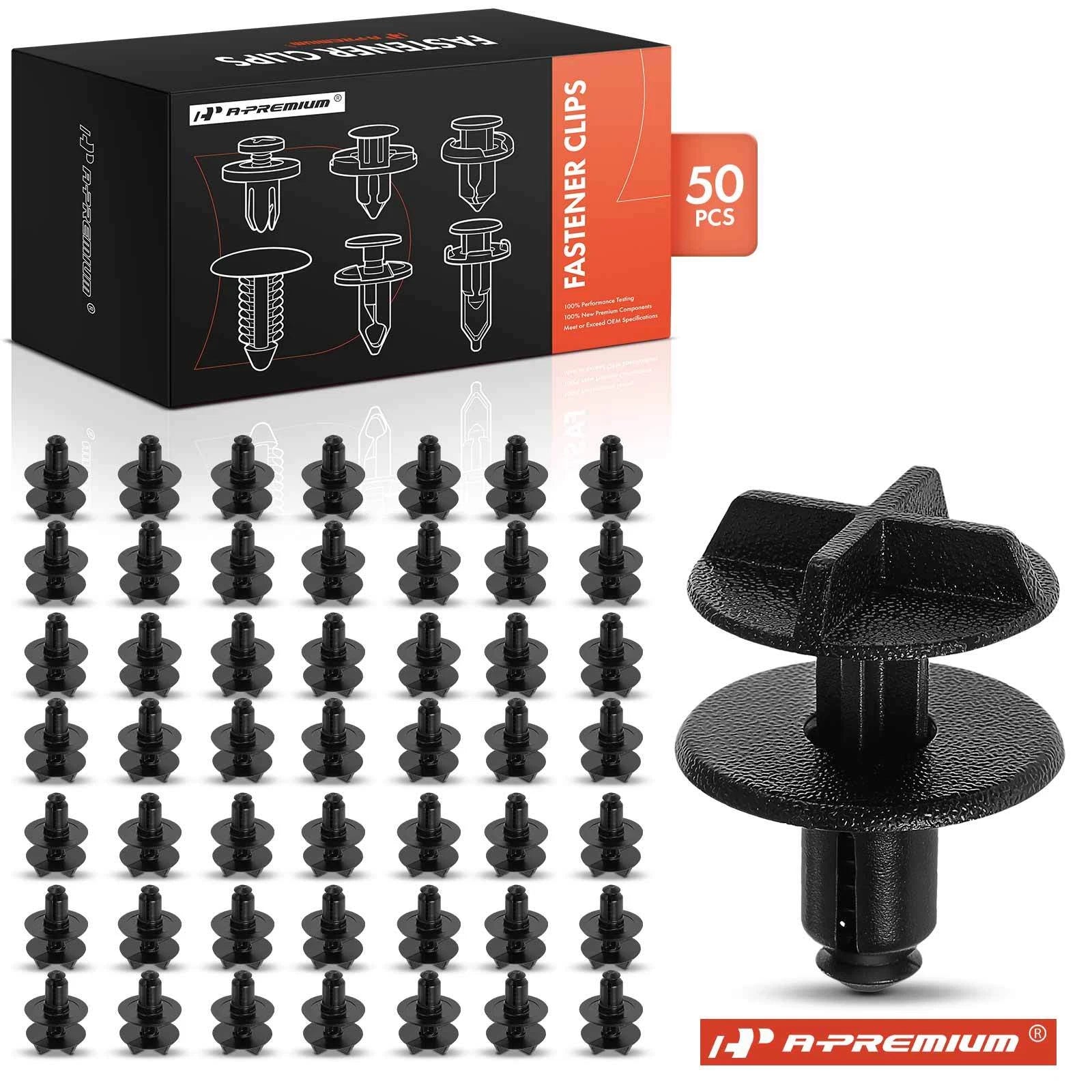 50x 9mm Nylon Sight Shield & Trim Retainer for Cadillac (1960–1965)