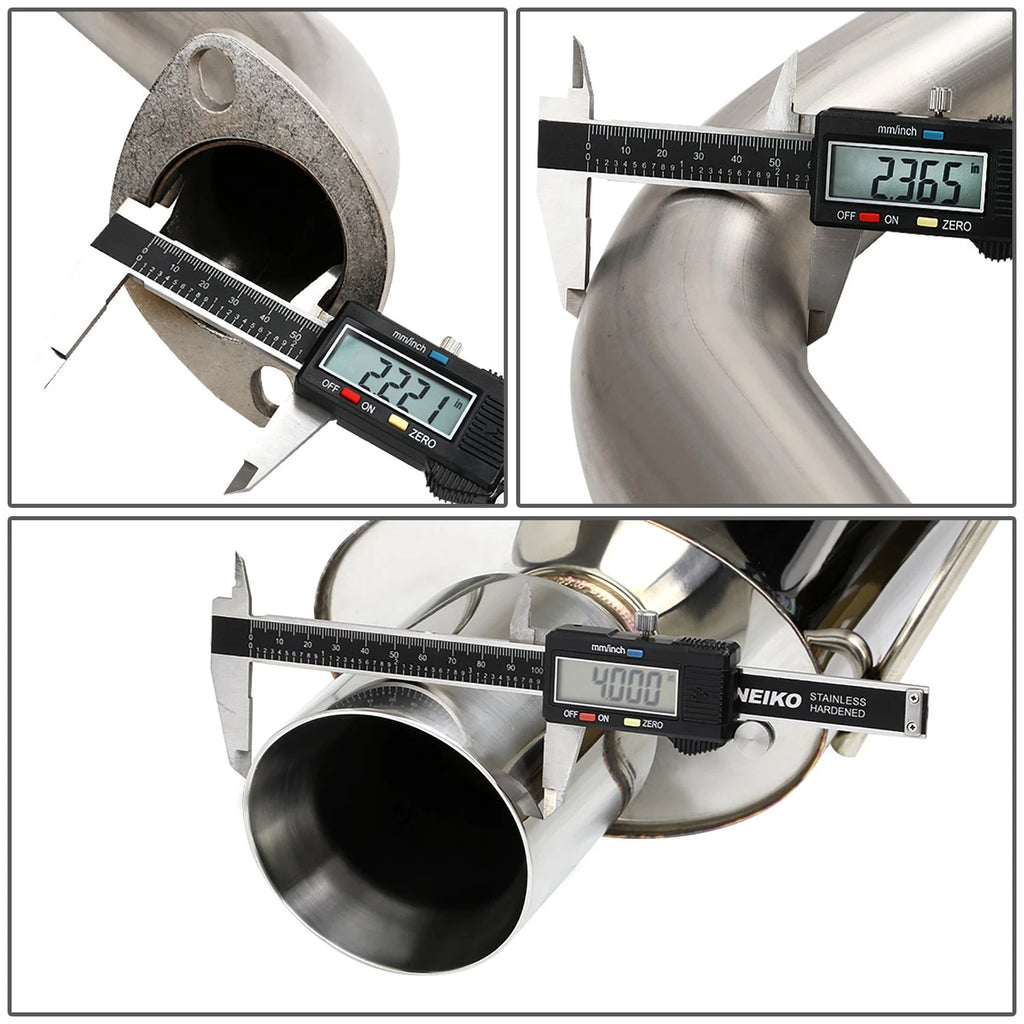 4" Oval Muffler for Chevy Cobalt (2005–2010) - Stainless Steel Catback Exhaust