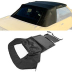 Black Soft Top with Plastic Window for Ford Mustang Convertible (1983–1990, 1993)